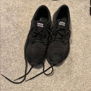 Lace Patterned overlay “Adidas” Tennis Shoes